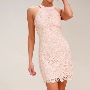 DONATING 10/4 - Lulu’s Love Poem Blush Pink Mini Dress
